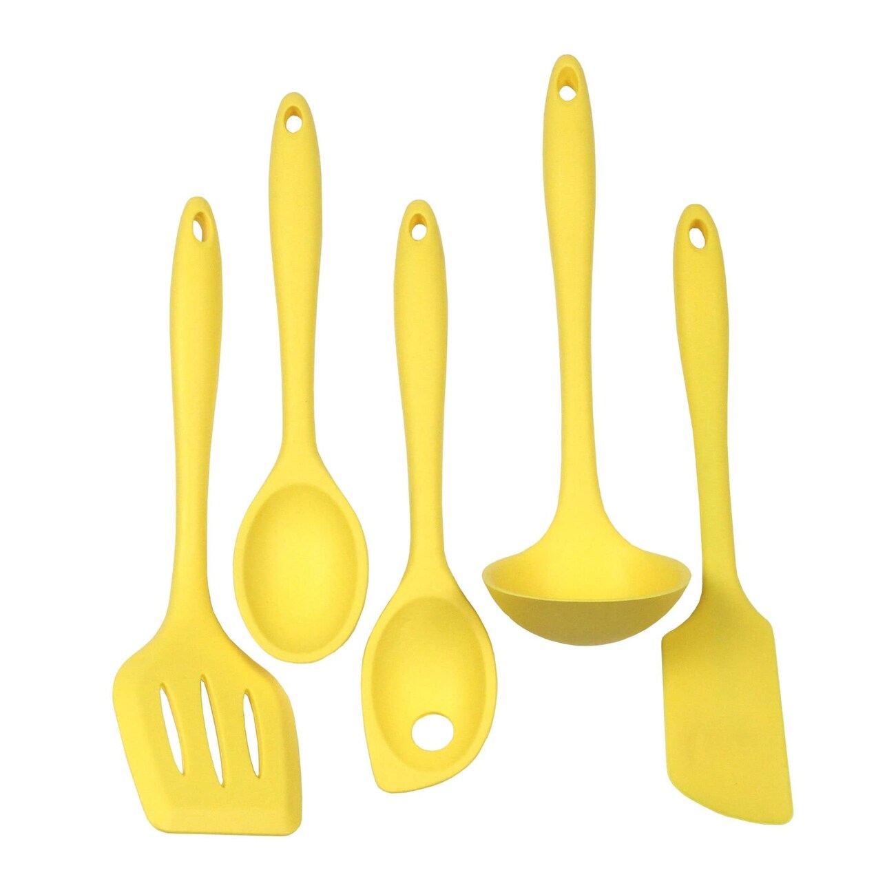 Chef Craft 5 Piece Premium Silicone Kitchen Tool and Utensil Set